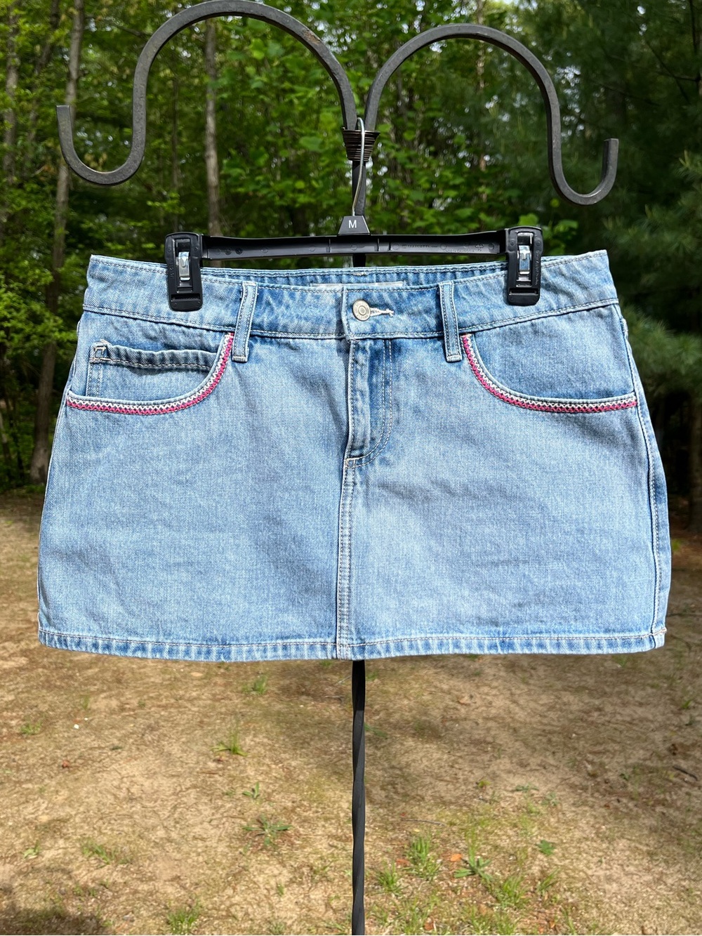 Hollister Low-Rise Denim Mini Skort Size 8 W29 Cute Girly Summer Sexy